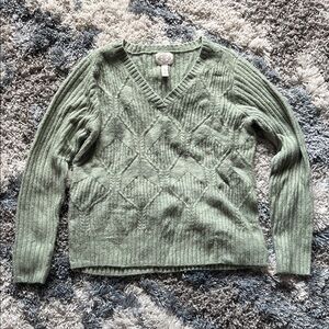 St. John's Bay Sage V-Neck Sweater